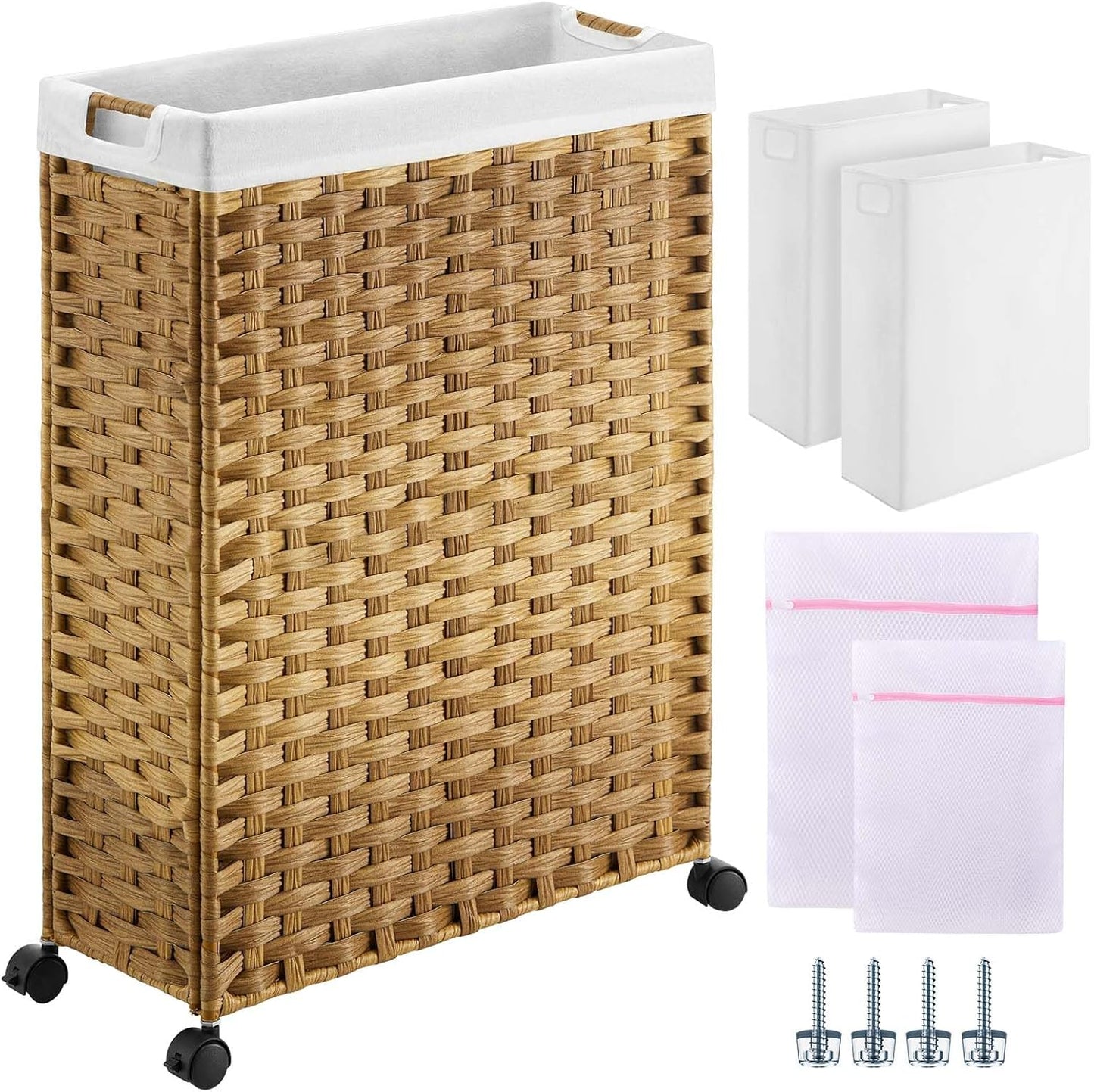 Greenstell Laundry Hamper with Wheels for Easy Transport