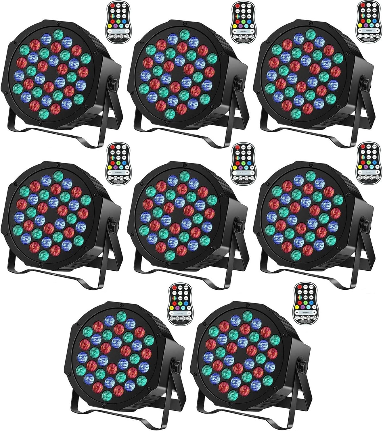 Rechargeable Stage Par Lights U`King RGB 36 LED Uplights