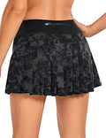 CRZ YOGA Women's Quick Dry Pleated Tennis Skirt - Mid Waisted Skort