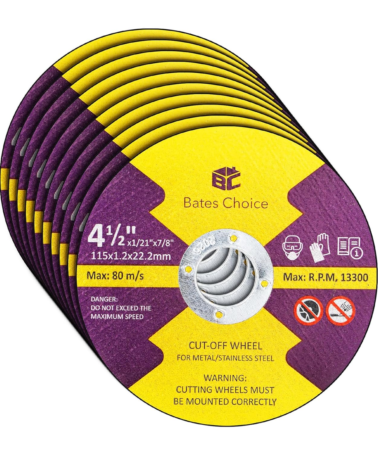 Bates Choice 4-1/2 Cutting Wheels: Precision Cuts Guaranteed