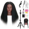 Mannequin Head with Human Hair 16 in Cosmetology Manikin - Practice
