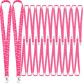 Breast Cancer Pink Lanyard Ribbon Lanyards - 100 Pack