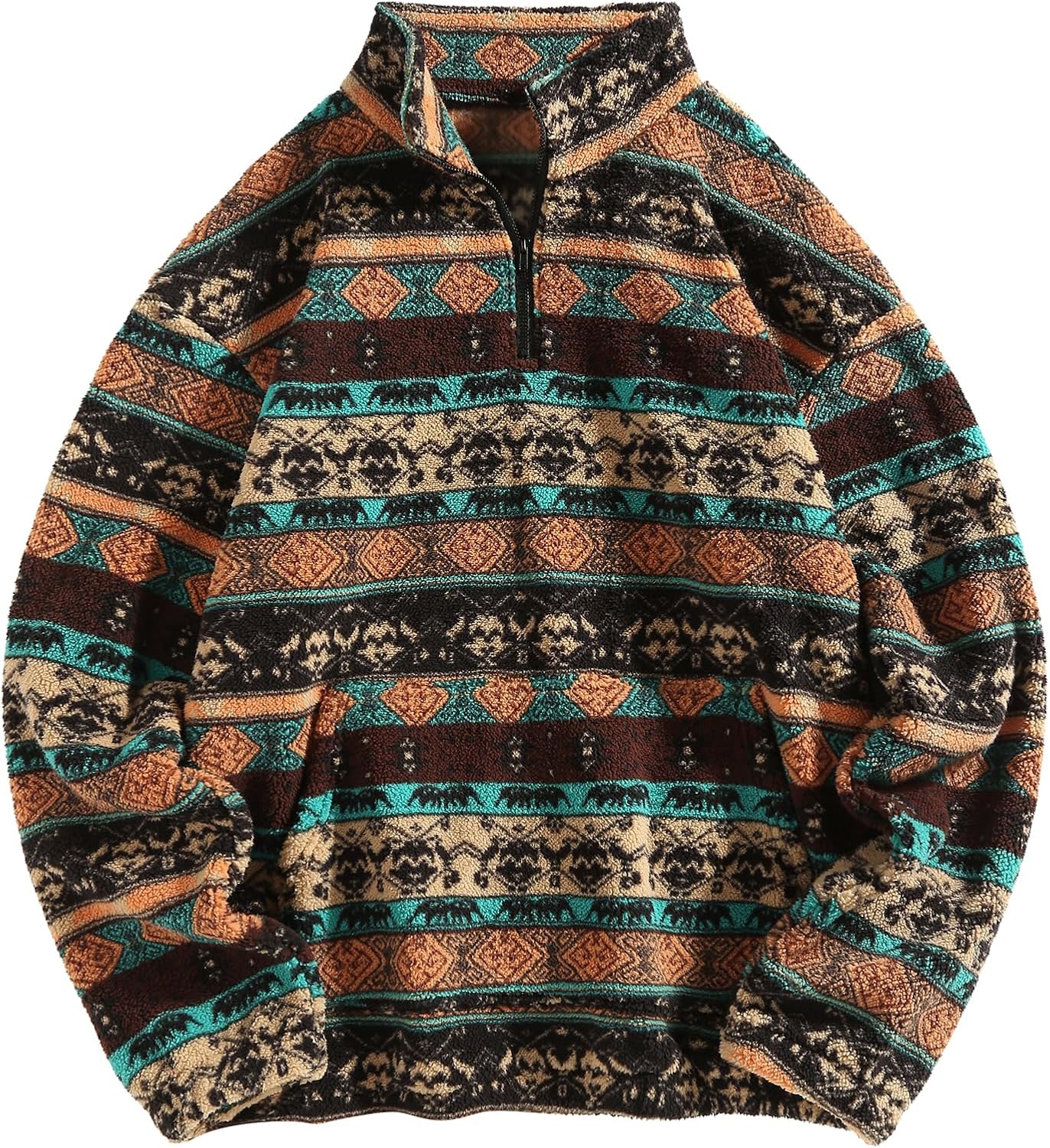 ZAFUL Men 1/4 Zipper Sweatshirt for Chic Casual Style