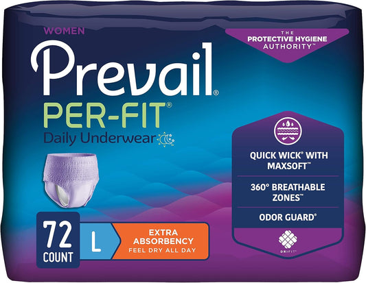 Prevail Per-Fit Women's Daily Underwear, Extra Absorbency