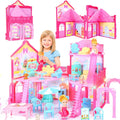 Foldable Dollhouse 2024 Dream 3-Story Princess Doll House - Portable