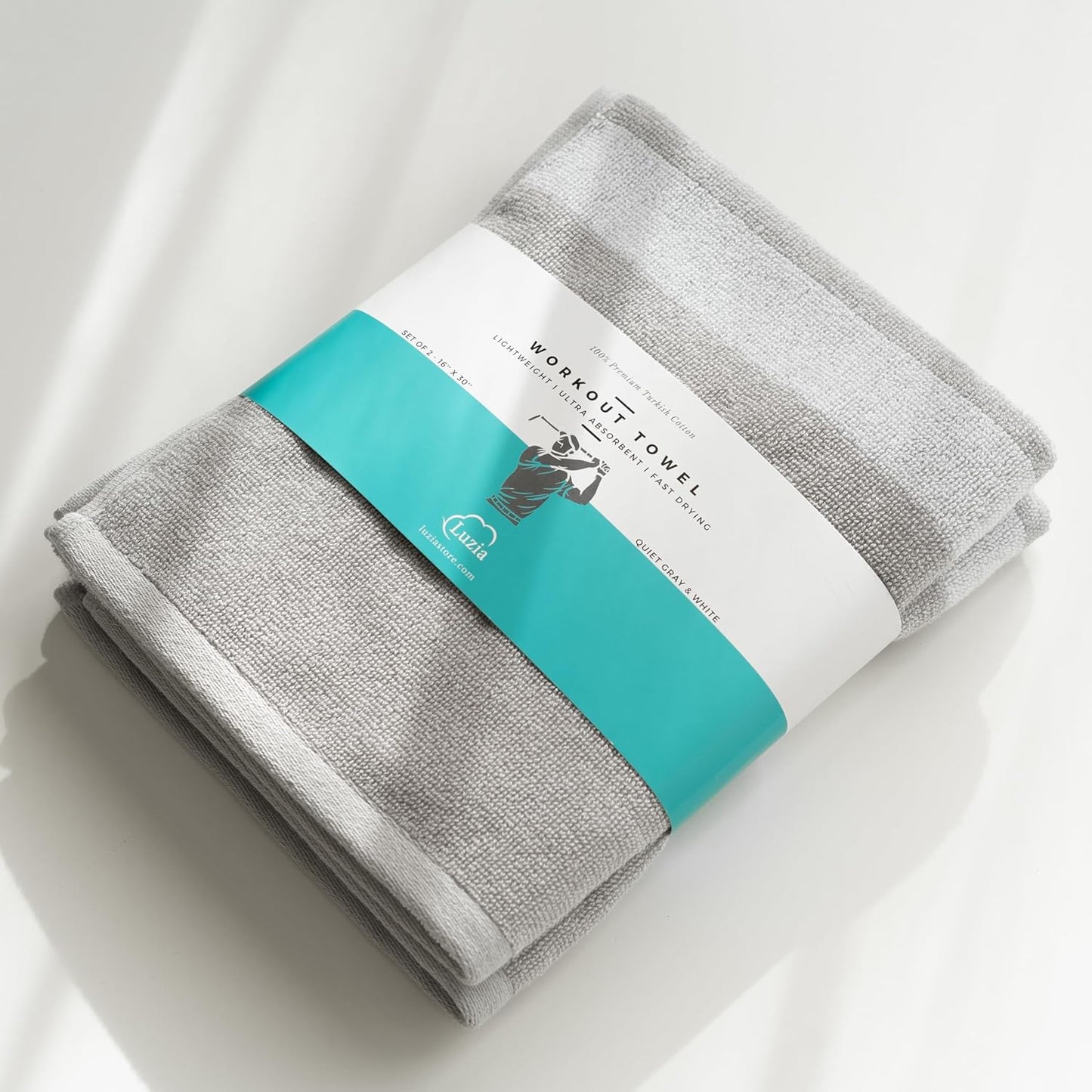 Premium Turkish Cotton Sweat Towels - Dual Pack