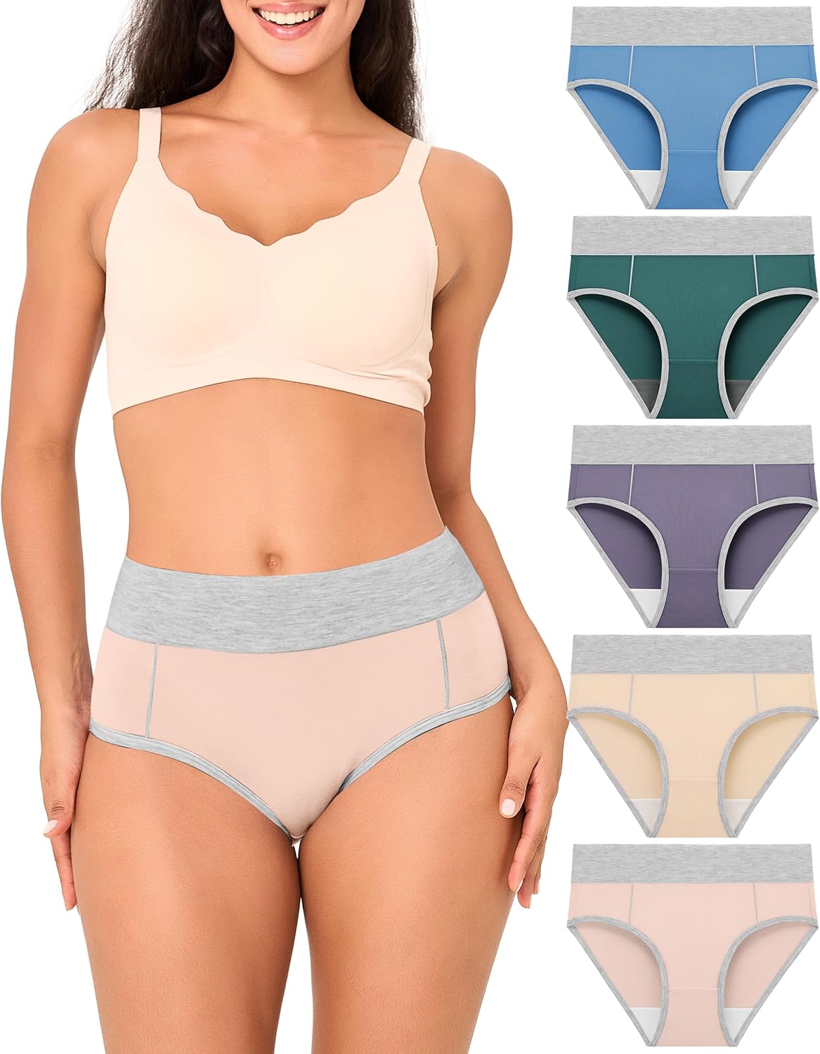 Bamboo Cool Women's High Waisted Briefs for Ultimate Comfort