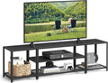 Modern TV Stand for TVs up to 75 in - 3-Tier Industrial Console