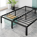 Queen Metal Platform Bed Frame 700 lb Capacity - 14in Storage