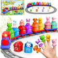 Train Set for Toddlers 2-4 - Electric Montessori Farm Learning Toy
