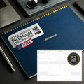 Undated Weekly Deskpad Planner A4 Navy - Productivity