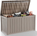 ROJIK Outdoor Storage Deck Box 158 Gal - Waterproof, UV-Resistant