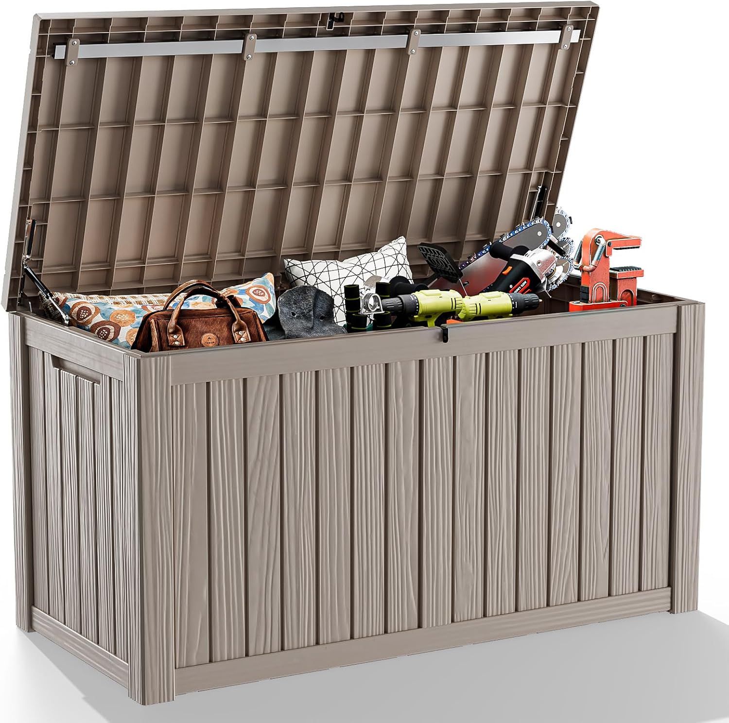 ROJIK Outdoor Storage Housing Deck Box for Garden Tools & More