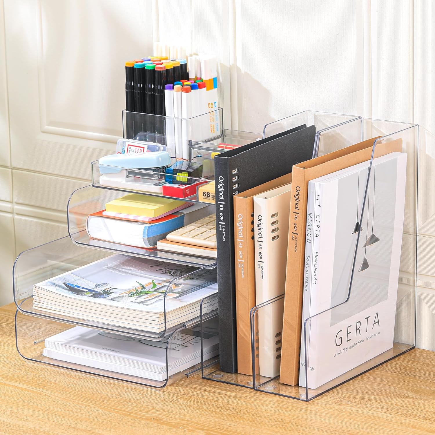 5-in-1 CiWiVOKi Desk Organizer & File Holder