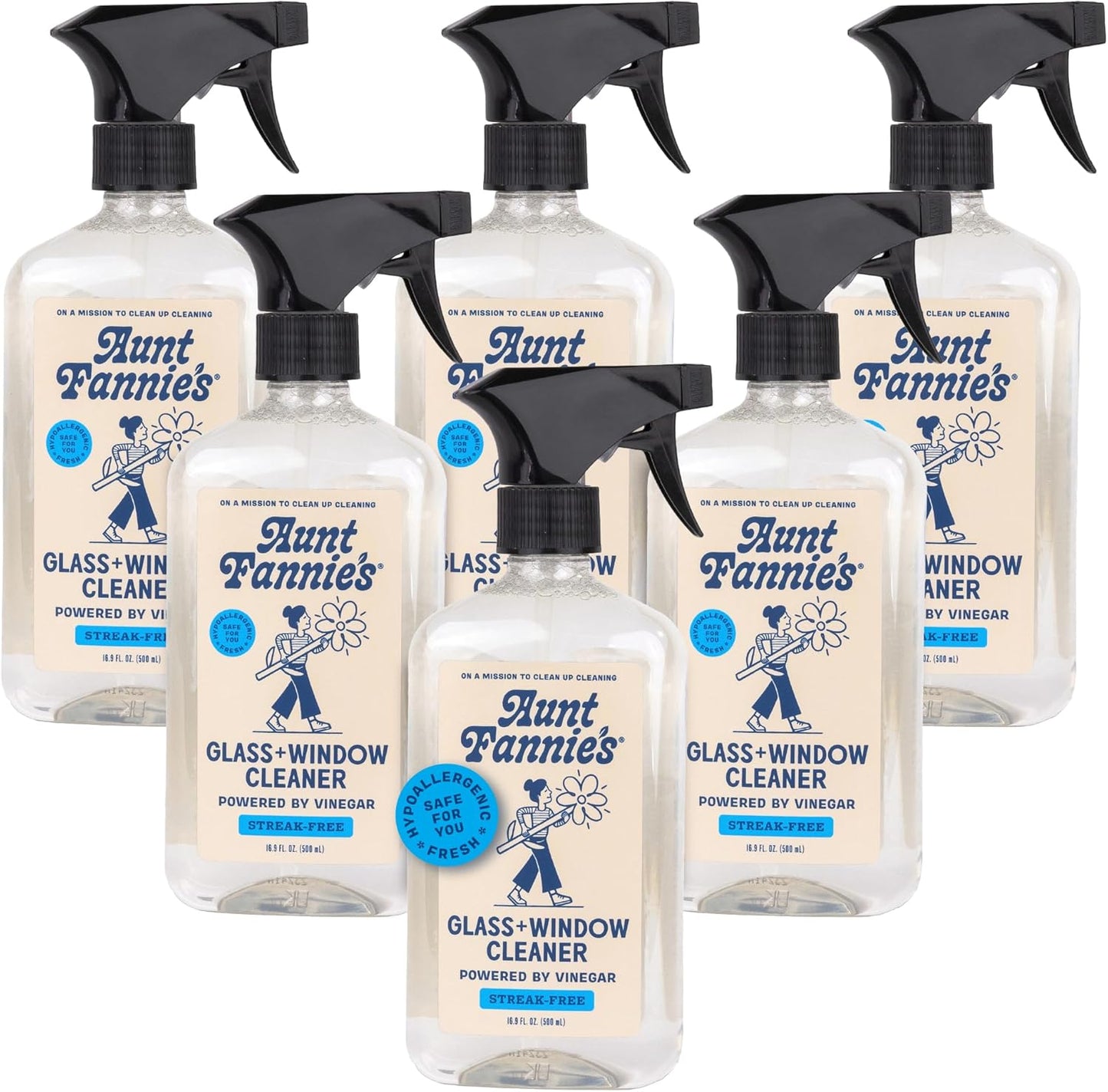 Aunt Fannie's Glass & Window Cleaning Vinegar Spray, 16.9 Ounces