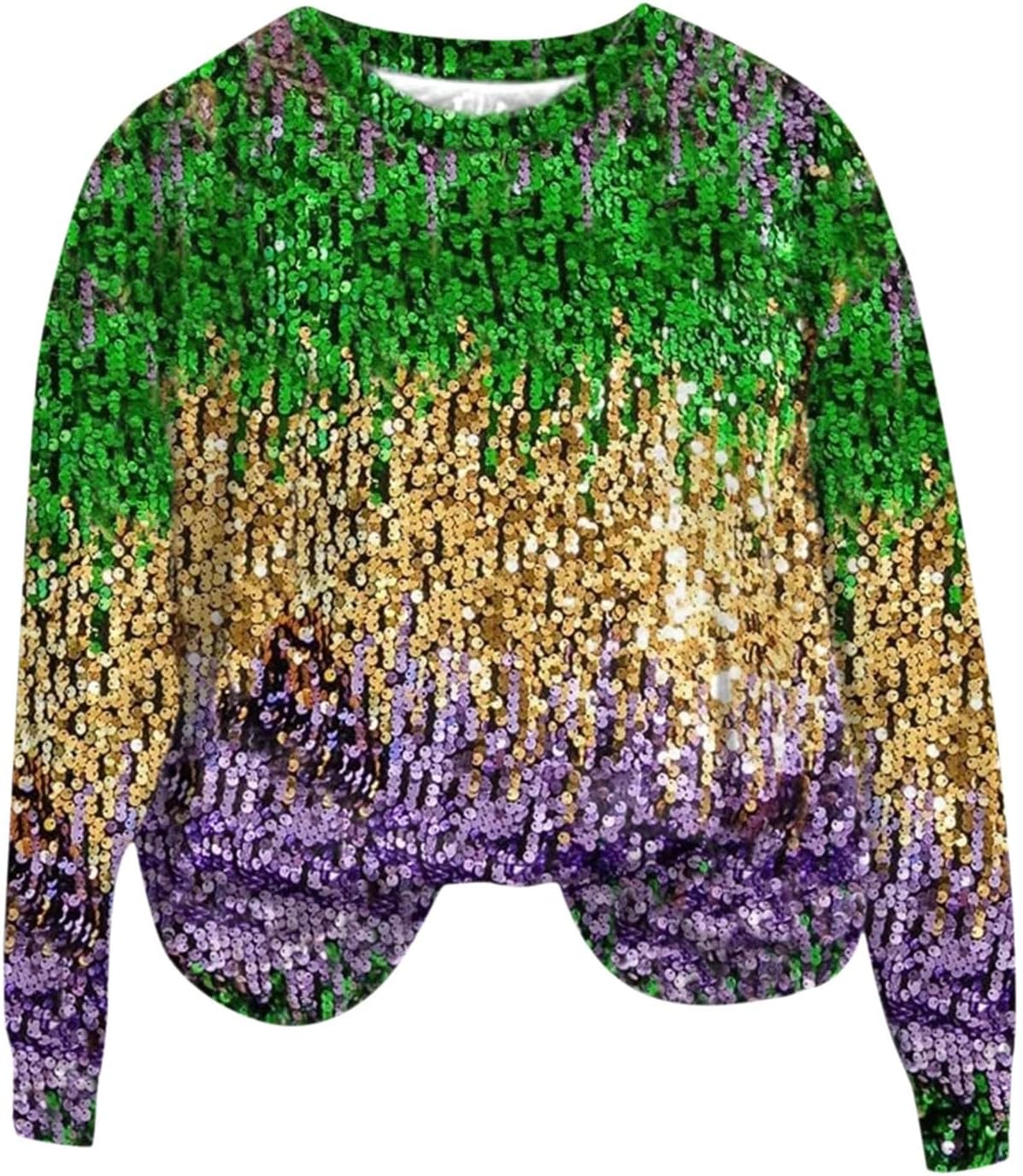 NREALY Mardi Gras Happy New Year Crewneck