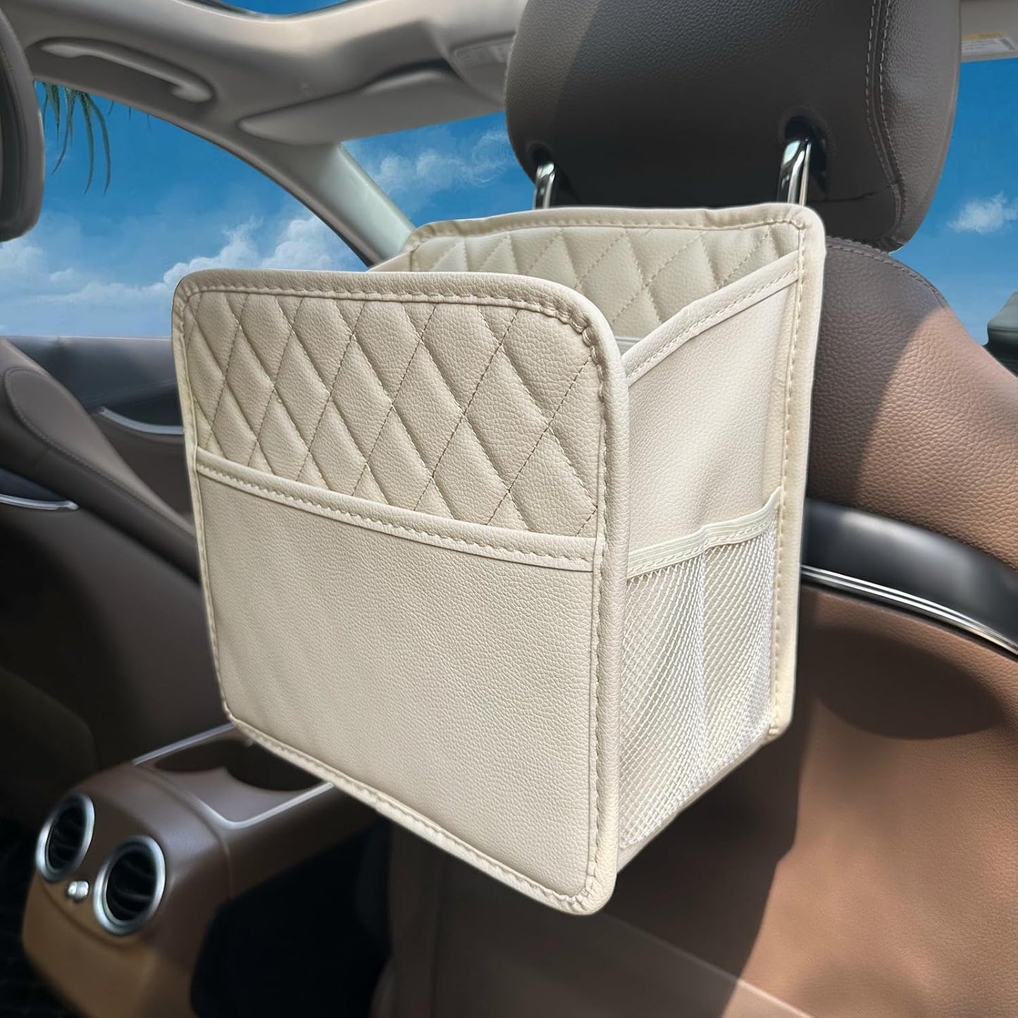 Witaxima Car Seat Organizer: Premium Leather Storage