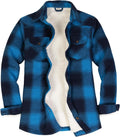 ThCreasa Womens Sherpa Lined Flannel Jacket - Warm, Fully Lined Plaid