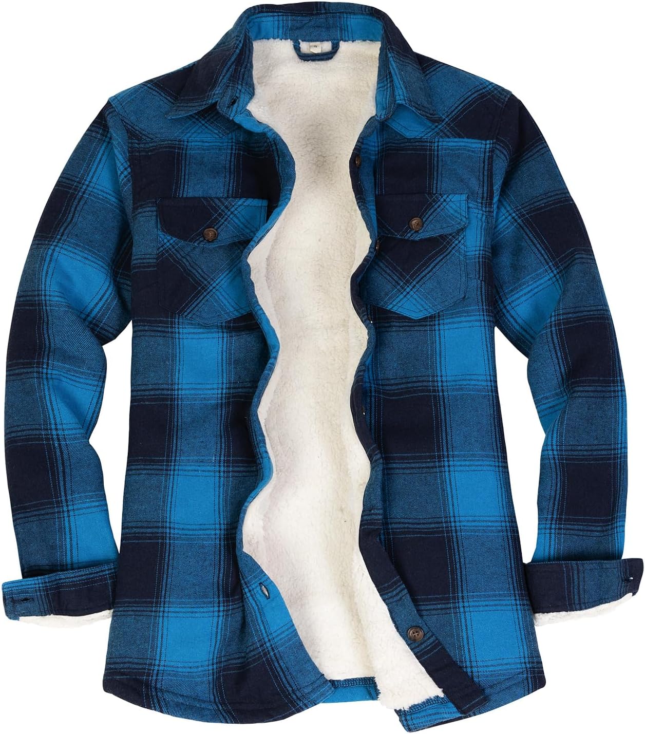 ThCreasa Womens Sherpa Lined Flannel Jacket for Cozy Comfort