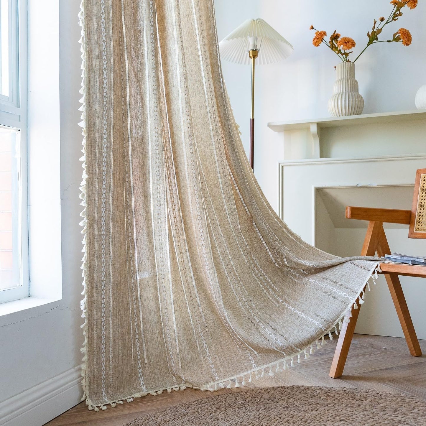 Sutuo Home Natural Boho Curtains for Chic Home Decor