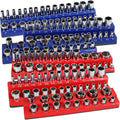 Magnetic Socket Organizer Set - Holds 141 Sockets, Secure Storage