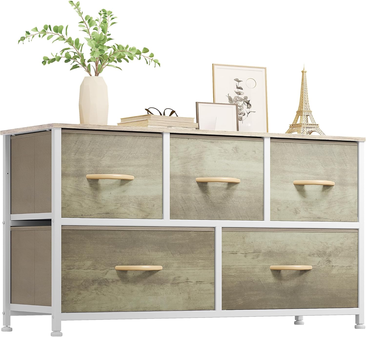 YITAHOME Wide Chest of Drawers - Versatile 5 Drawer Dresser