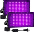 2 Pack 100W Black Light LED Blacklight for Glow Parties - Bright UV