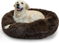 Calming Donut Dog and Cat Bed 36in - Anxiety Relief for Large Pets