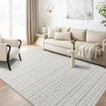 NICETOWN Grey Area Rug 5x8 for Living Room - Non Slip Design