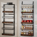 Over the Door Pantry Organizer 6-Tier Wall Mounted Spice Rack - Space