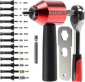 Rivet Nut Drill Adaptor Tool Kit with 290 Nuts and 13 Mandrels - Drill
