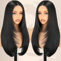 NOSTALGIA Black 24in Glueless Lace Front Wig - Wear-and-Go Ease