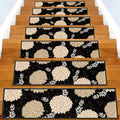 Non-Slip Carpet Stair Treads 15PCS 8in x 30in - Safe, Washable Stair
