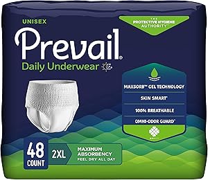 Prevail Adult Incontinence Underwear for Men & Women, XX-Large