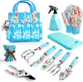 Floral Gardening Tools Set with Tote Bag for Women - Perfect Gift