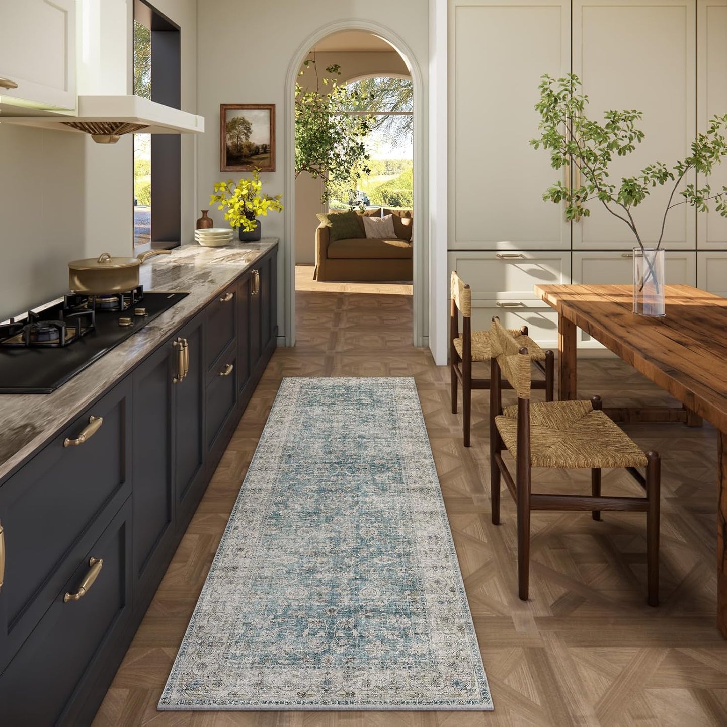 Washable Kitchen Rug Runners for Hallways: Soft Indoor Carpet