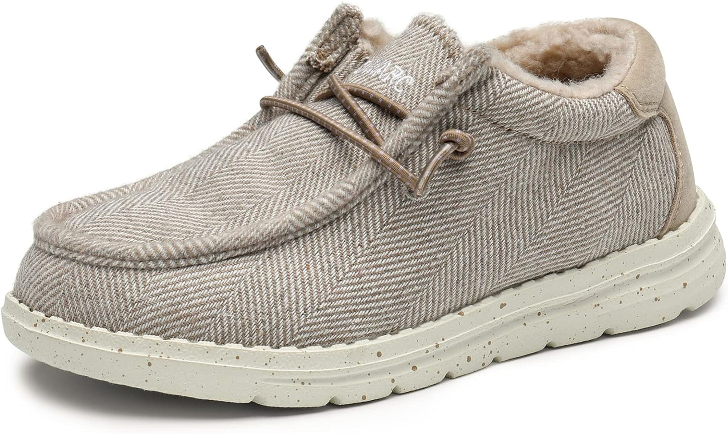 Bruno Marc Boys Girls Warm Winter Loafer Fuzzy Casual Shoes