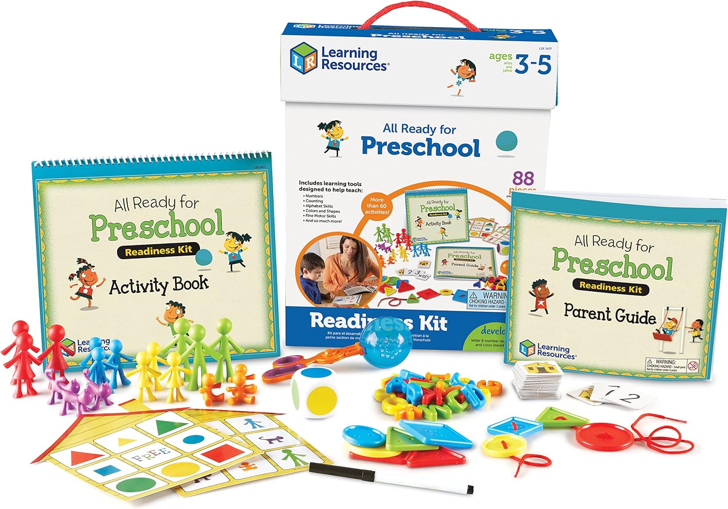Learning Resources Preschool Readiness Kit for Ages 3+ Activities