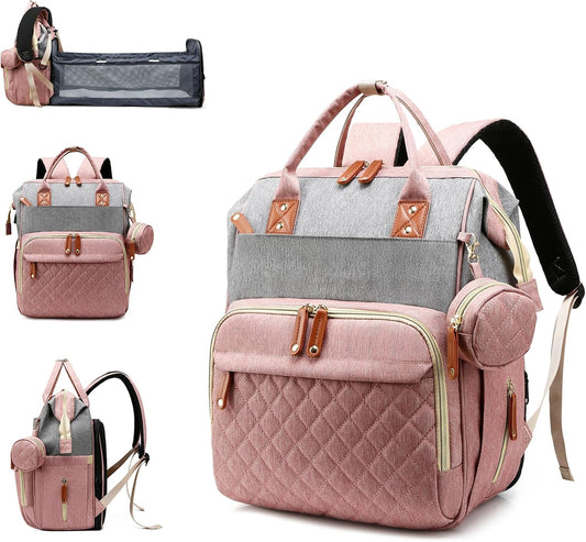 Diaper Bag with Changing Station: Waterproof 3 in 1 Baby Backpack