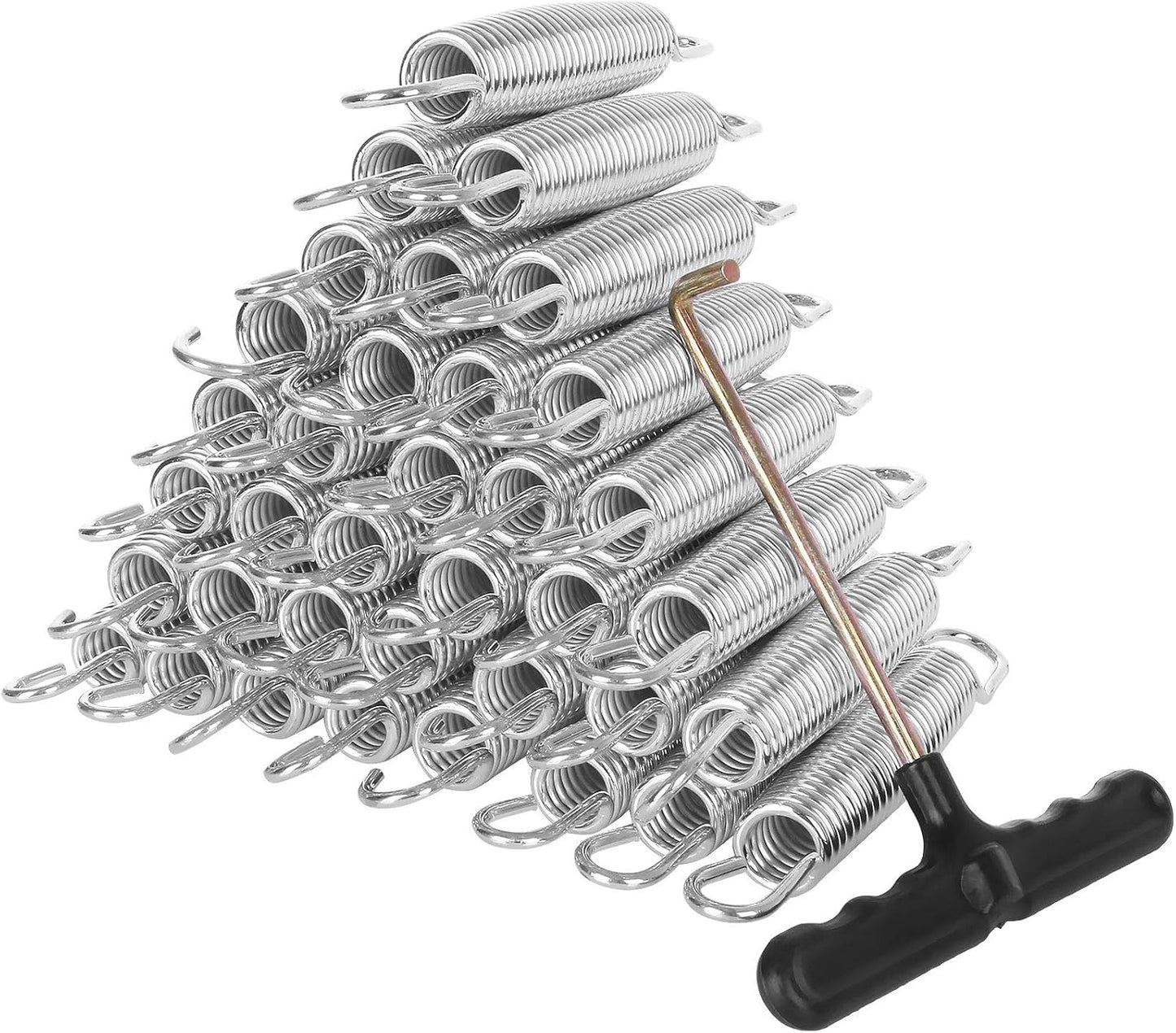 40 Pack Heavy Duty Galvanized Steel Trampoline Springs Replacement