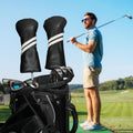 Frimon Golf Club Head Covers - 4pcs Set for Woods & Hybrids