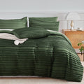 NEXHOME PRO Duvet Cover Queen Size, Boho Tufted 3-Piece Set - Soft