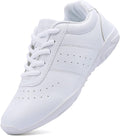 Youth Girls White Cheerleading Shoes - Lightweight Breathable Support