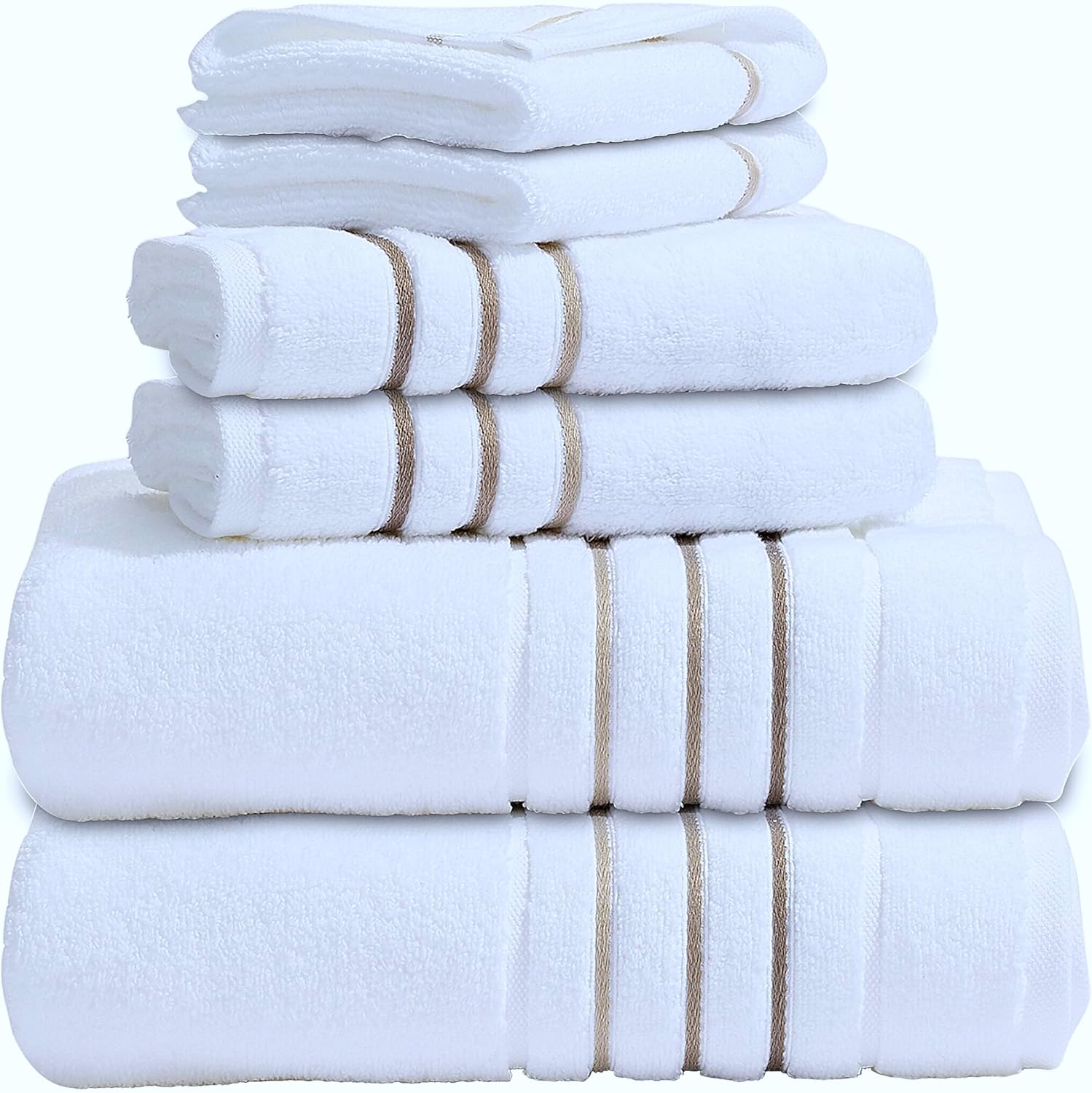 Le fil blanc Bath Towel Set - Luxury Cotton Towels