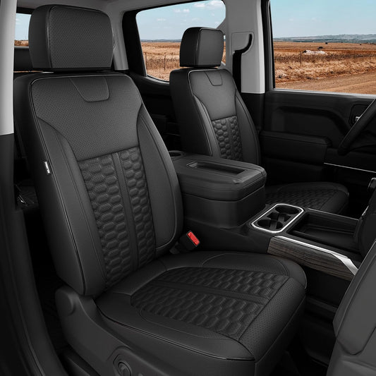 Custom Leather Seat Covers for Silverado/Sierra 1500 & 2500HD