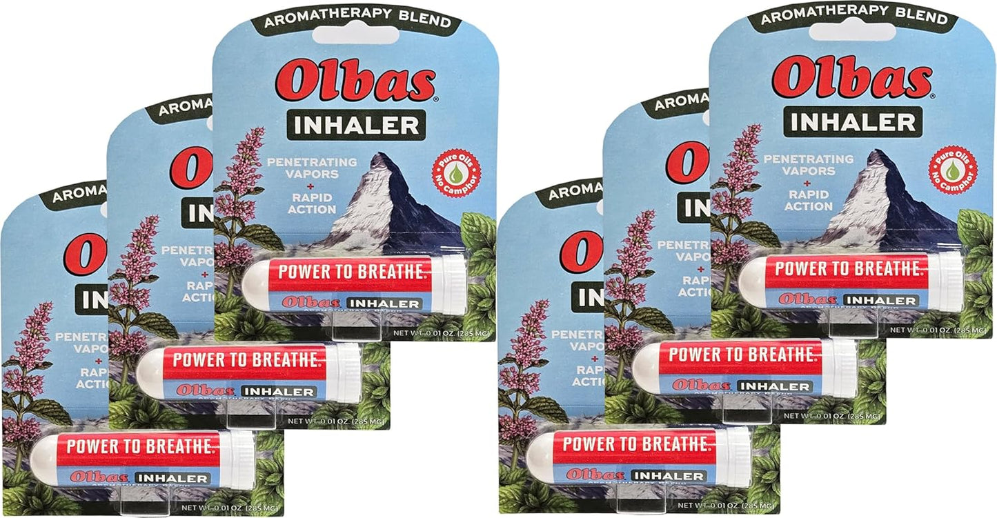 Olbas Inhaler Pocket Size 6 Pack for Rapid Natural Relief