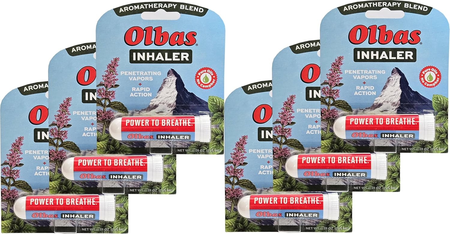Olbas Inhaler Pocket Size 6 Pack for Rapid Natural Relief