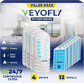 VEYOFLY Fruit Fly Traps for Indoors - Quiet, Adhesive Gnat Catcher
