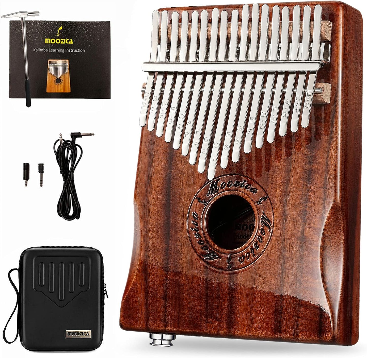 17-Key EQ Kalimba with Built-in Pickup for Musicians