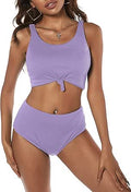 ZAFUL Women's High Waisted Tankini Two Piece Set - Tummy Control